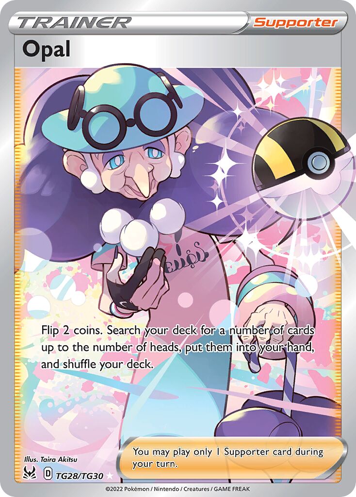 Opal 028/30 — Lost Origin (Trainer Gallery) (English Pokémon TCG card)