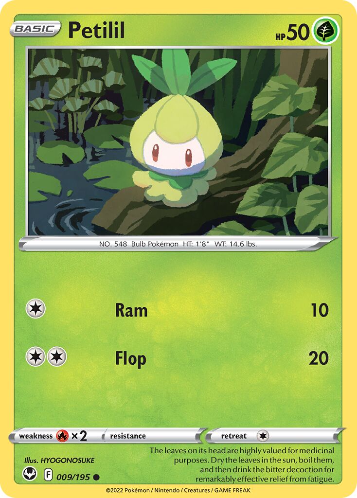 Petilil 009/245 — Silver Tempest (English Pokémon TCG card)
