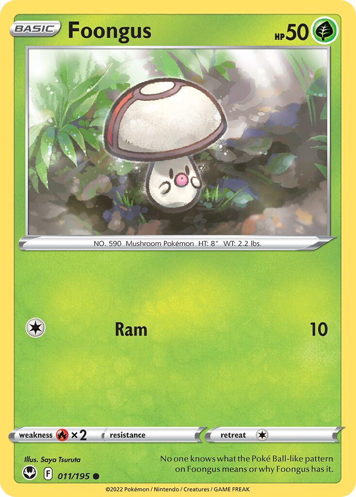 Foongus 011/245 — Silver Tempest (English Pokémon TCG card)