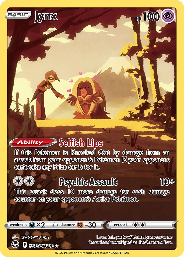 Jynx TG04 — Silver Tempest (English Pokémon TCG card)