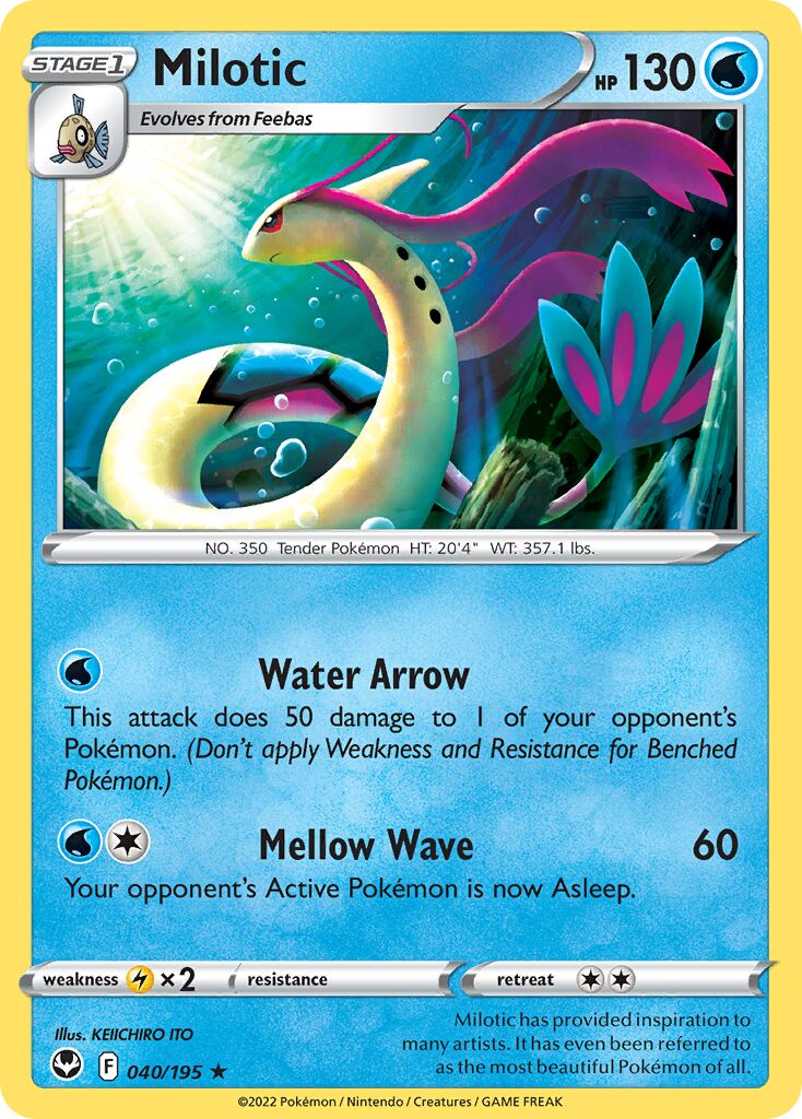 Milotic 040/245 — Silver Tempest (English Pokémon TCG card)