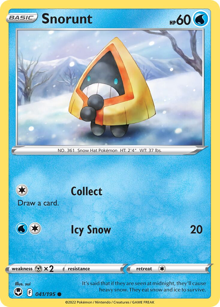 Snorunt 041/245 — Silver Tempest (English Pokémon TCG card)