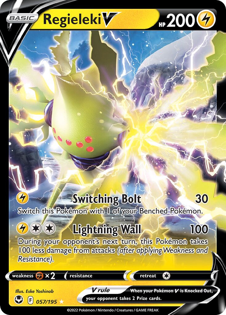 Regieleki V 057/245 — Silver Tempest (English Pokémon TCG card)