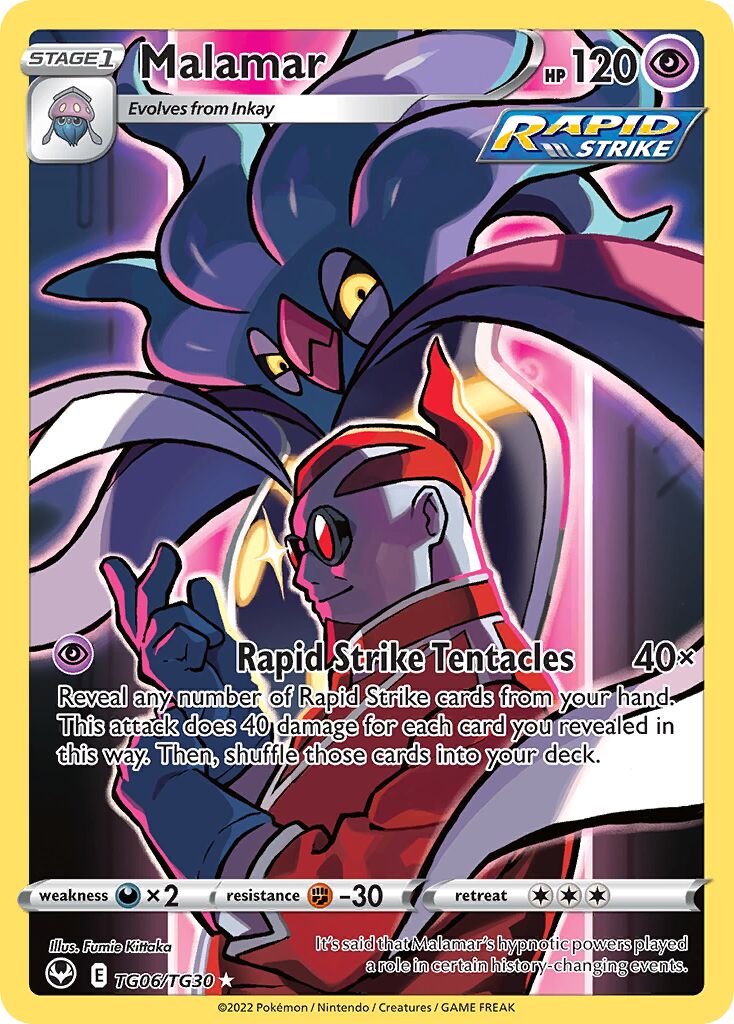 Malamar TG06 — Silver Tempest (English Pokémon TCG card)