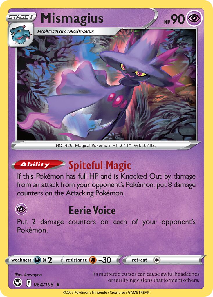 Mismagius 064/245 — Silver Tempest (English Pokémon TCG card)