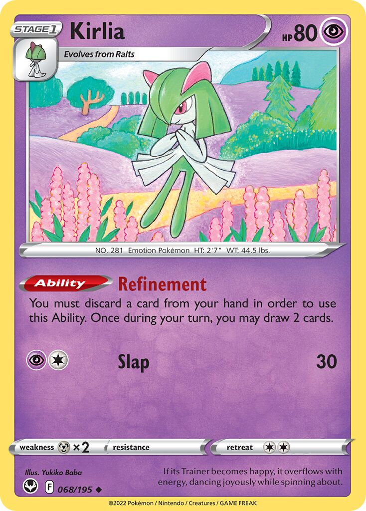 Kirlia 068/245 — Silver Tempest (English Pokémon TCG card)