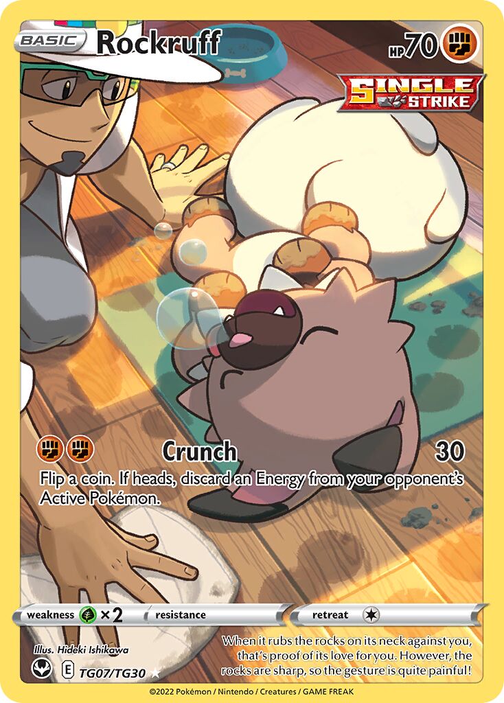 Rockruff TG07 — Silver Tempest (English Pokémon TCG card)