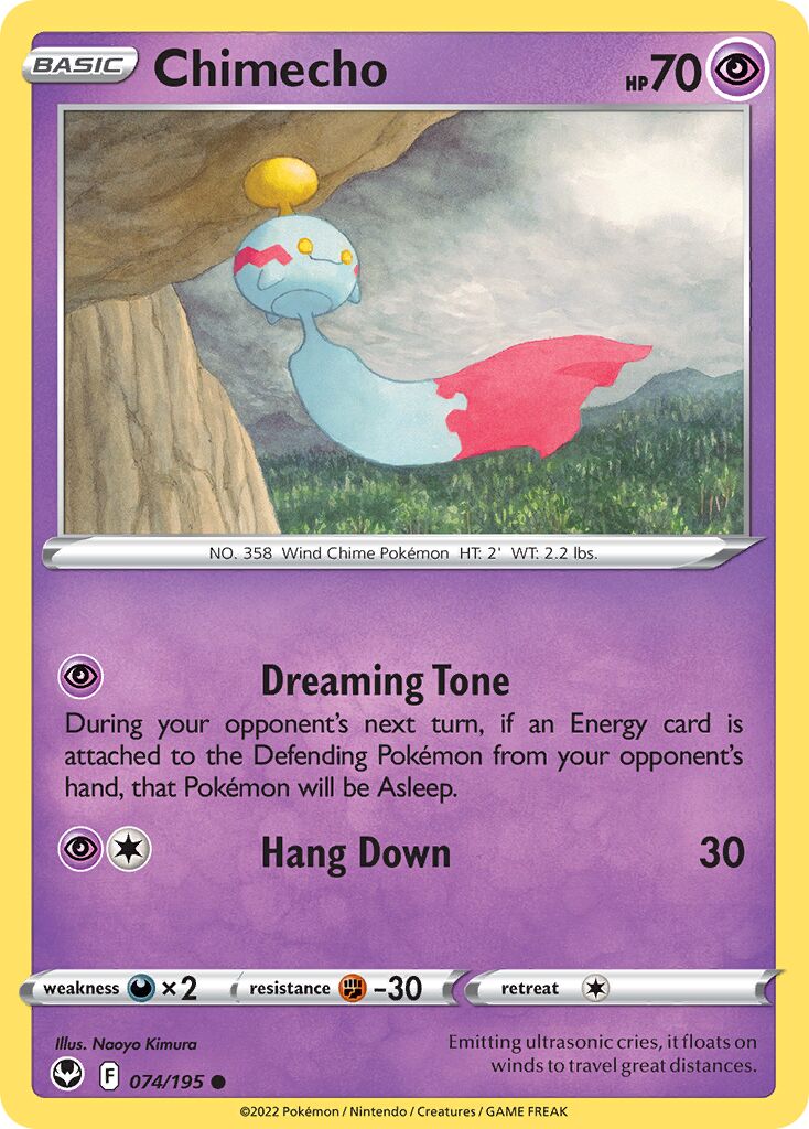 Chimecho 074/245 — Silver Tempest (English Pokémon TCG card)
