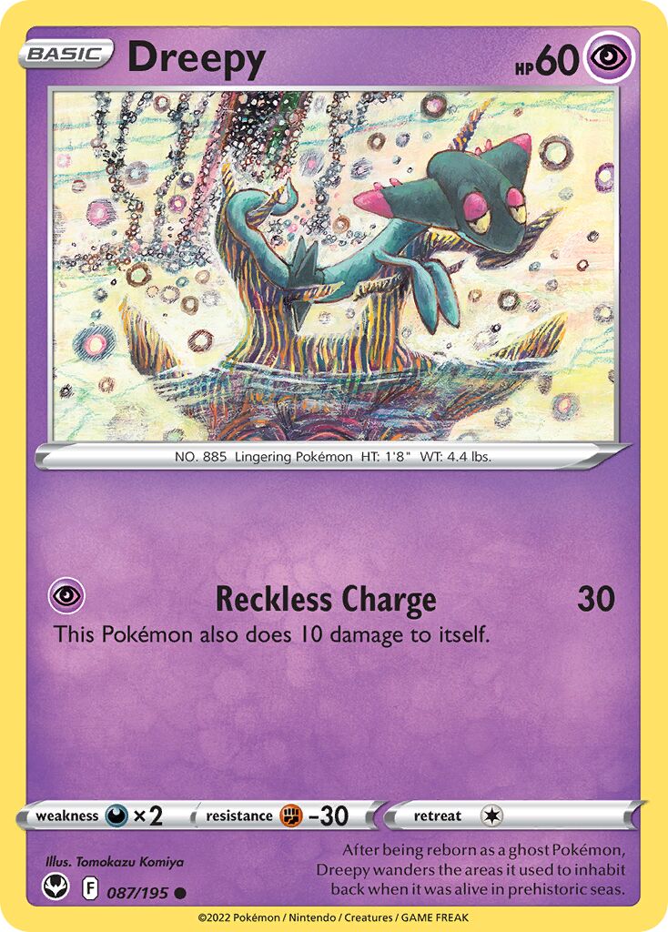 Dreepy 087/245 — Silver Tempest (English Pokémon TCG card)