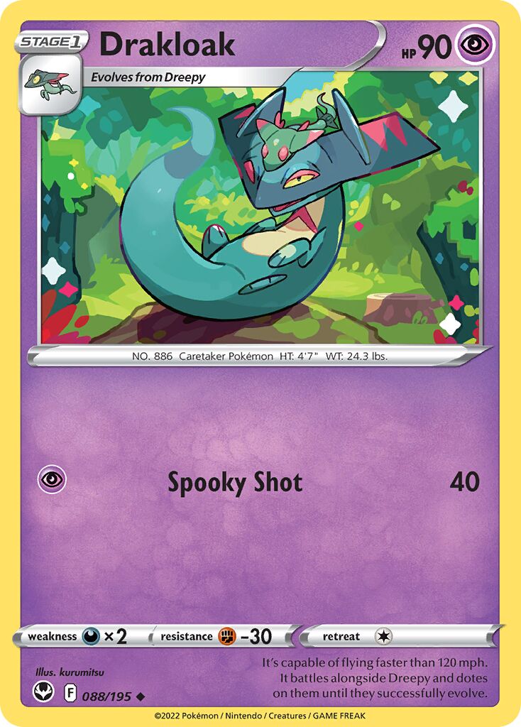 Drakloak 088/245 — Silver Tempest (English Pokémon TCG card)