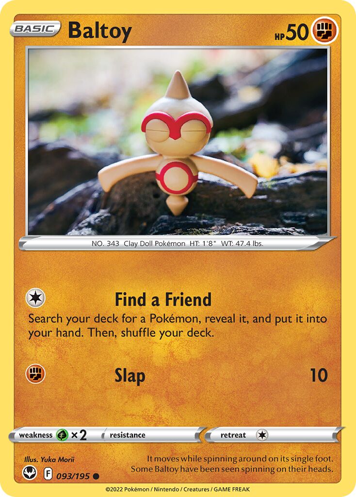 Baltoy 093/245 — Silver Tempest (English Pokémon TCG card)