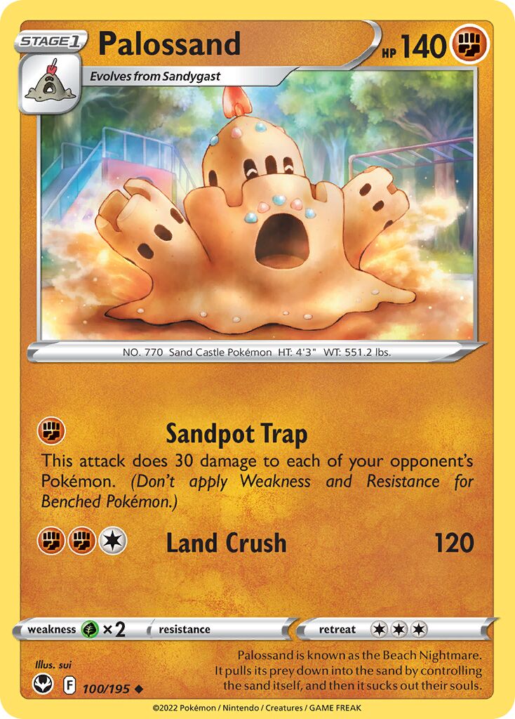 Palossand 100/245 — Silver Tempest (English Pokémon TCG card)