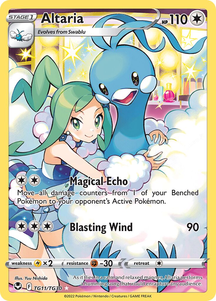 Altaria TG11 — Silver Tempest (English Pokémon TCG card)