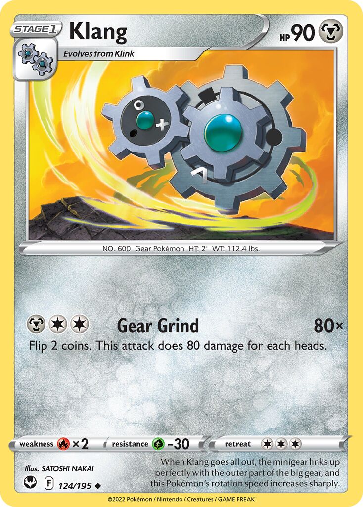 Klang 124/245 — Silver Tempest (English Pokémon TCG card)