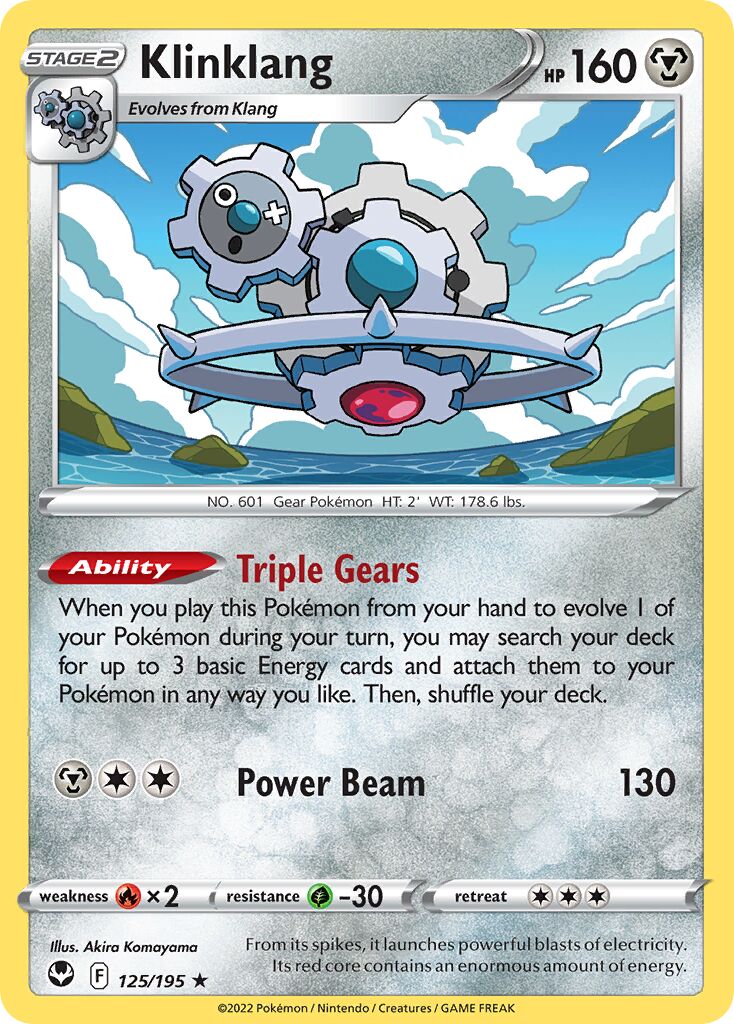 Klinklang 125/245 — Silver Tempest (English Pokémon TCG card)