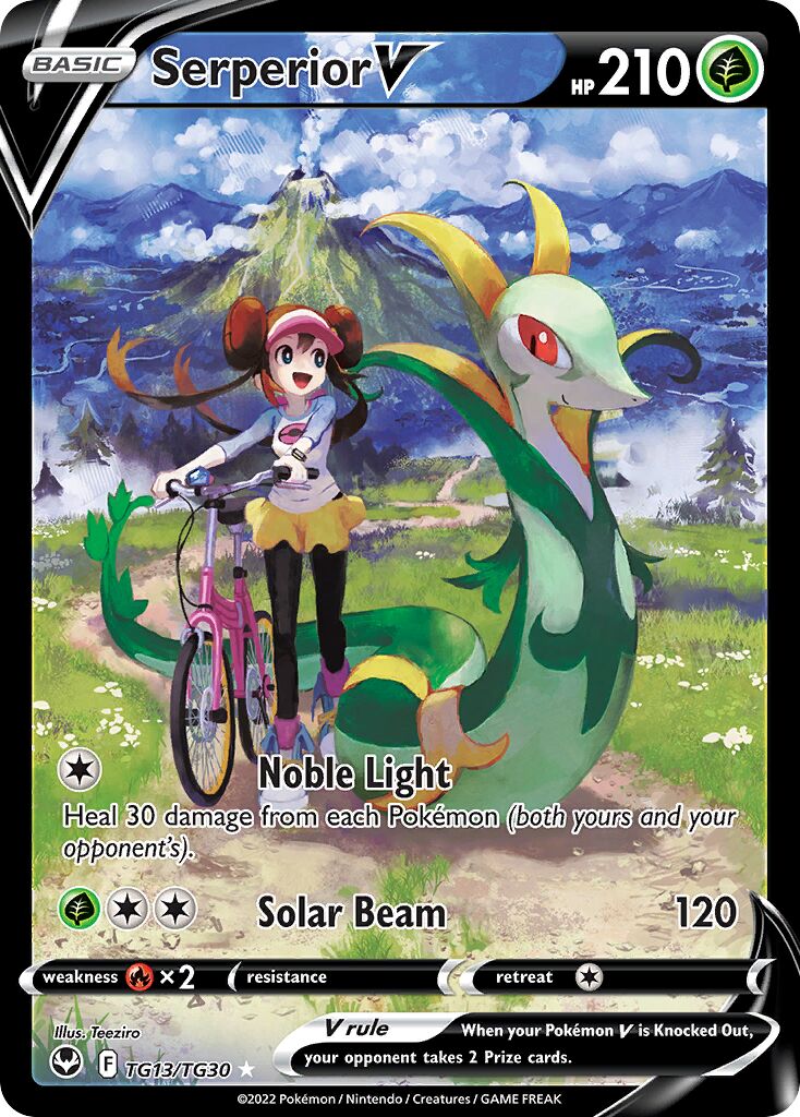 Serperior V TG13 — Silver Tempest (English Pokémon TCG card)