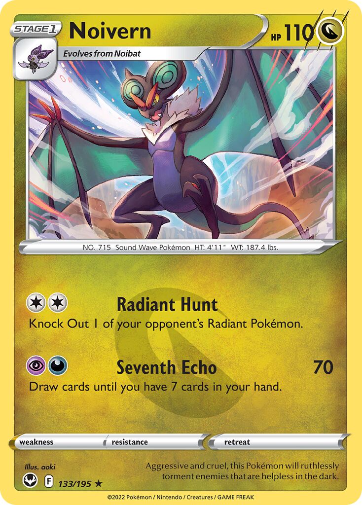 Noivern 133/245 — Silver Tempest (English Pokémon TCG card)