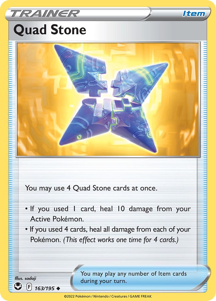 Quad Stone 163/245 — Silver Tempest (English Pokémon TCG card)