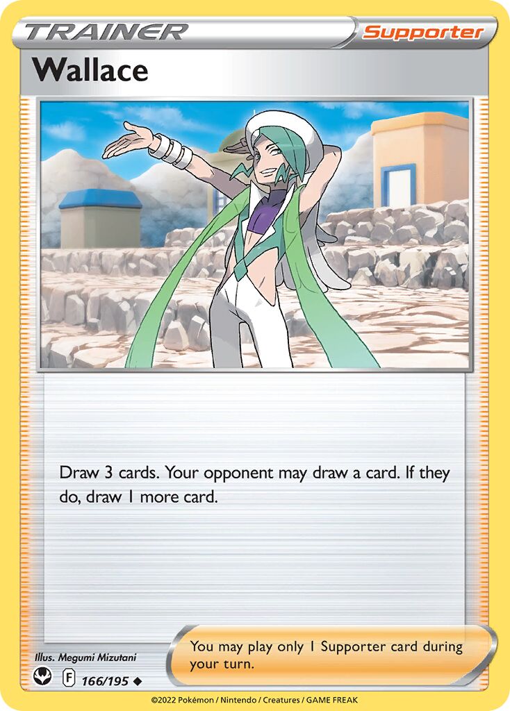 Wallace 166/245 — Silver Tempest (English Pokémon TCG card)