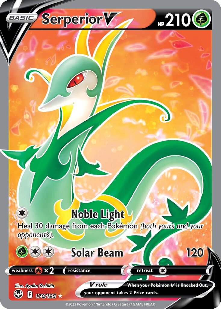 Serperior V 170/245 — Silver Tempest (English Pokémon TCG card)