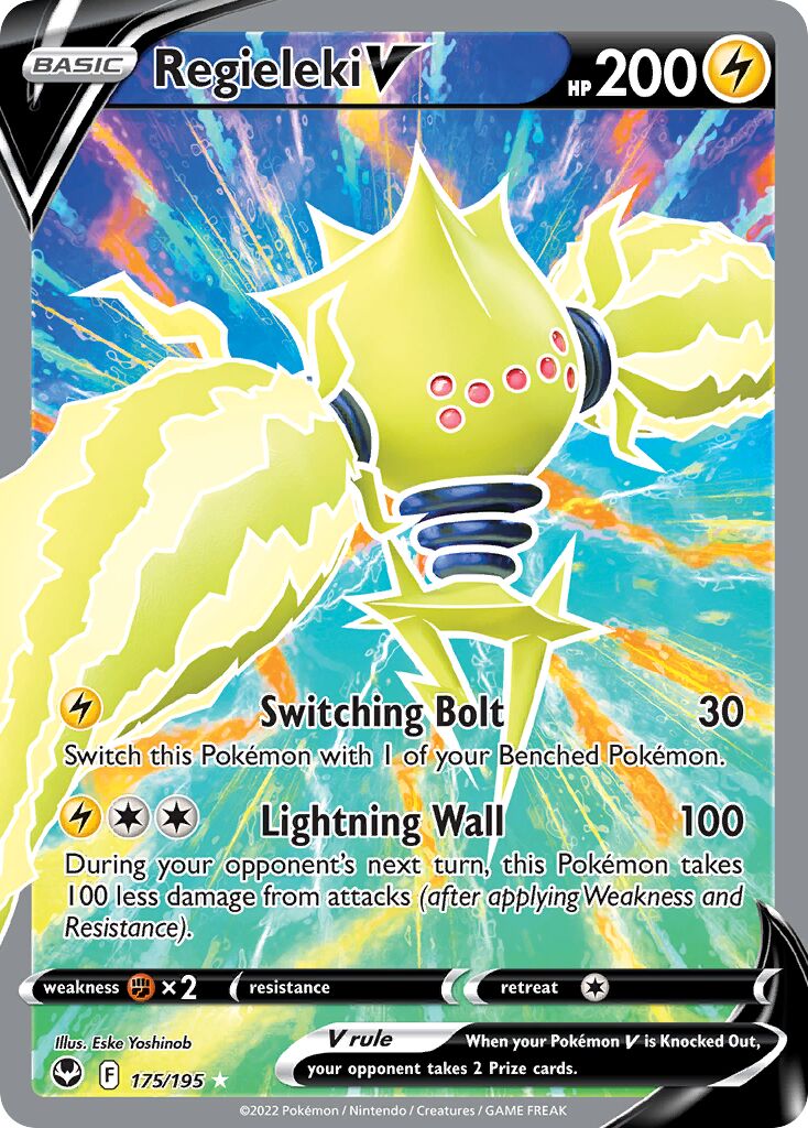 Regieleki V 175/245 — Silver Tempest (English Pokémon TCG card)