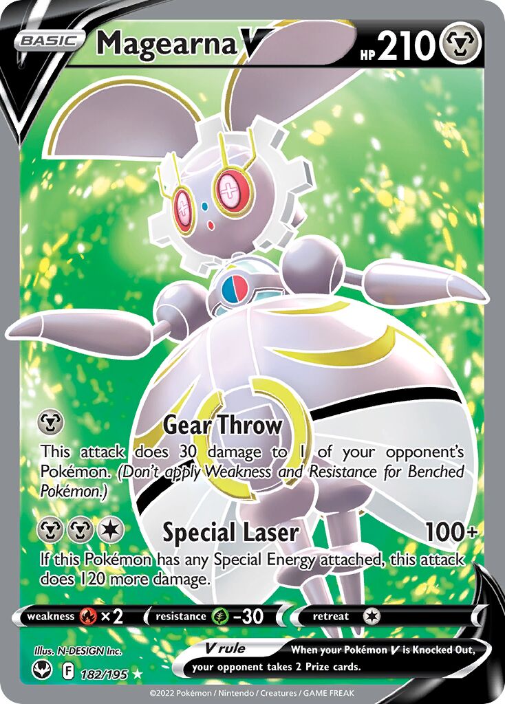 Magearna V 182/245 — Silver Tempest (English Pokémon TCG card)