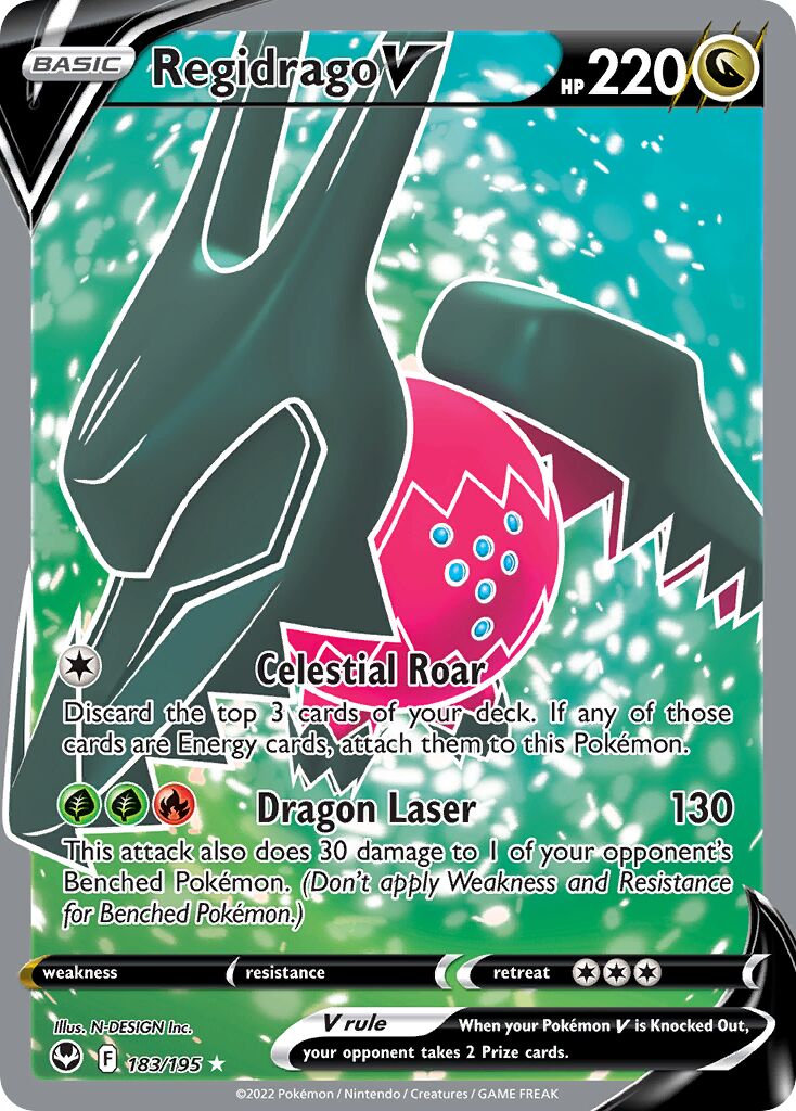 Regidrago V 183/245 — Silver Tempest (English Pokémon TCG card)
