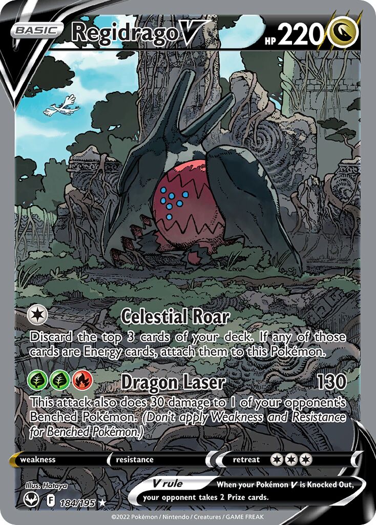 Regidrago V 184/245 — Silver Tempest (English Pokémon TCG card)