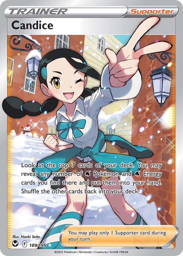 Candice 189/245 — Silver Tempest (English Pokémon TCG card)