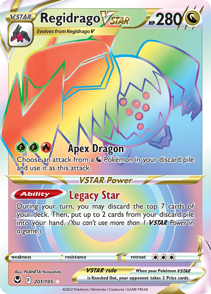 Regidrago VSTAR 201/245 — Silver Tempest (English Pokémon TCG card)