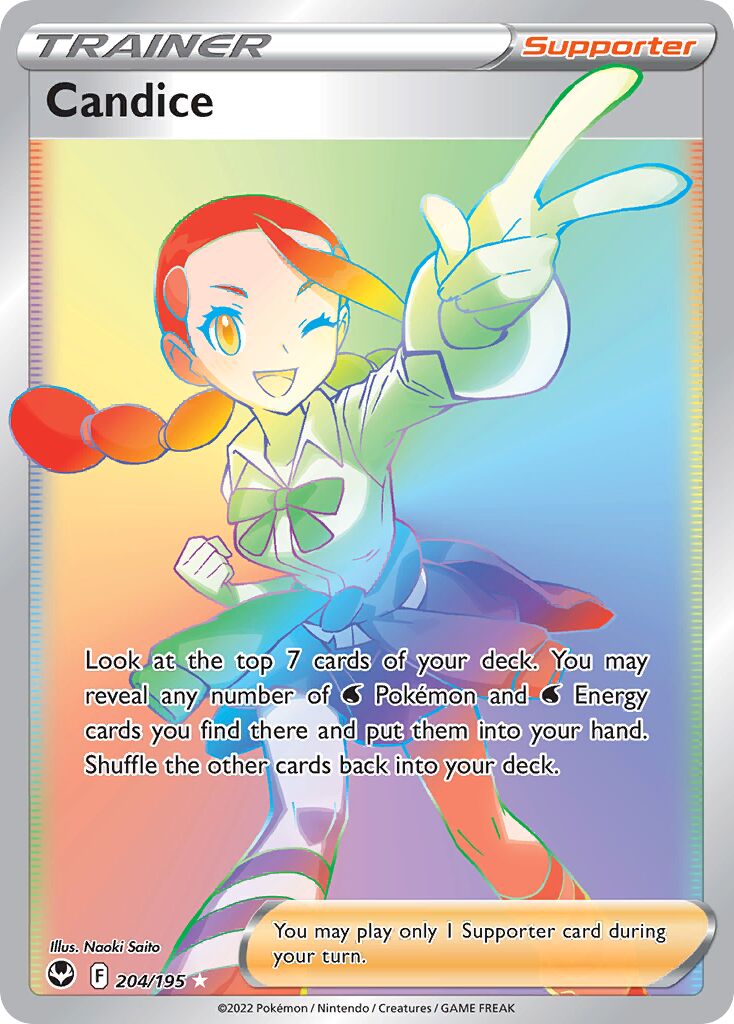 Candice 204/245 — Silver Tempest (English Pokémon TCG card)