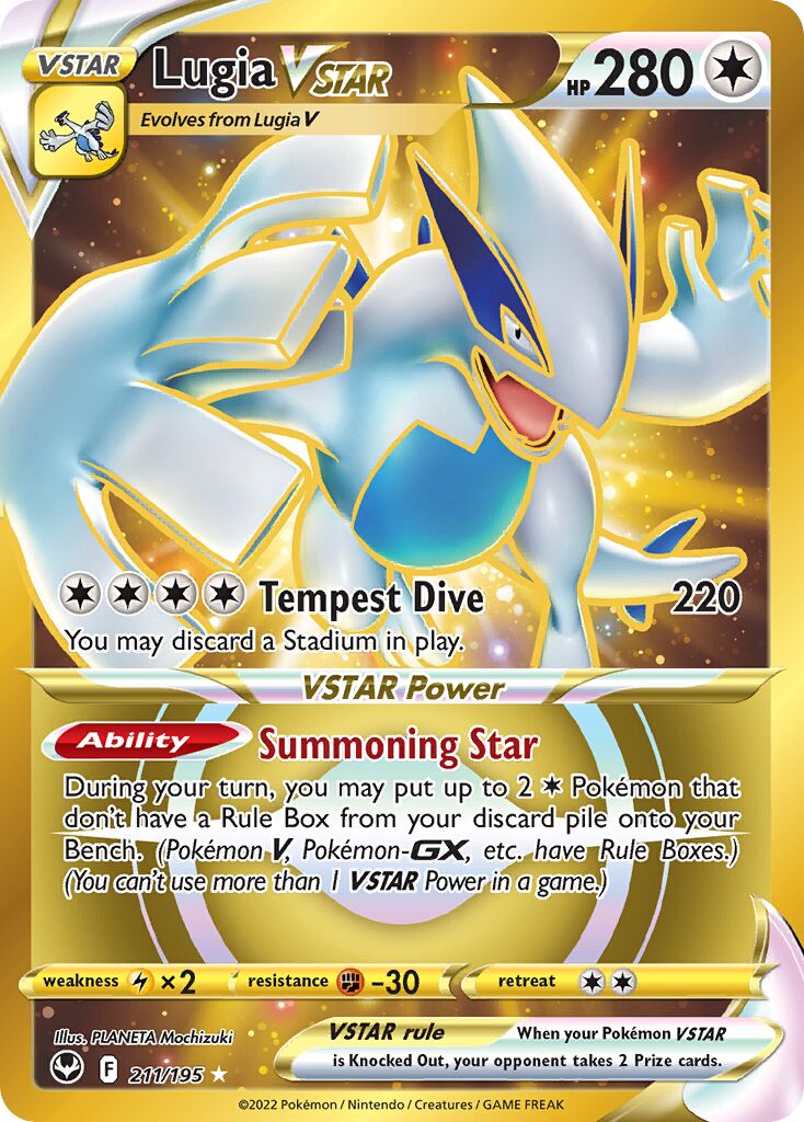 Lugia VSTAR 211/245 — Silver Tempest (English Pokémon TCG card)