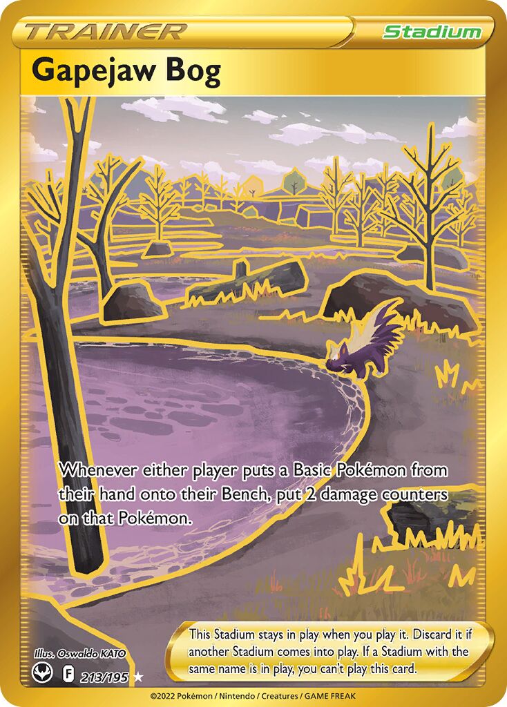 Gapejaw Bog 213/245 — Silver Tempest (English Pokémon TCG card)