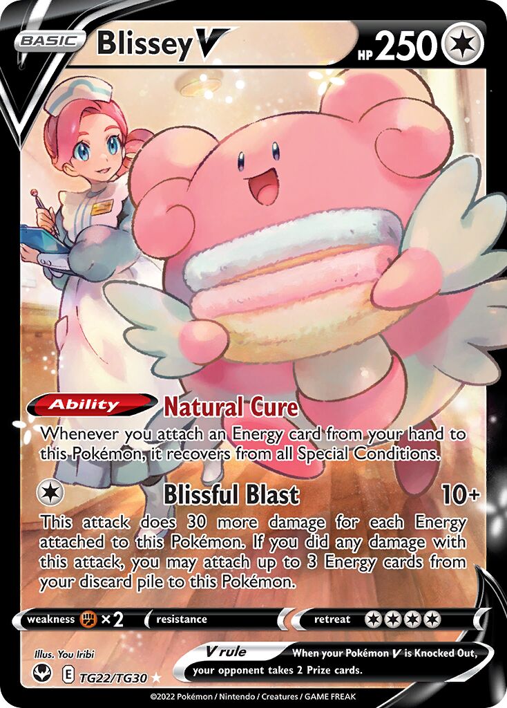 Blissey V TG22 — Silver Tempest (English Pokémon TCG card)