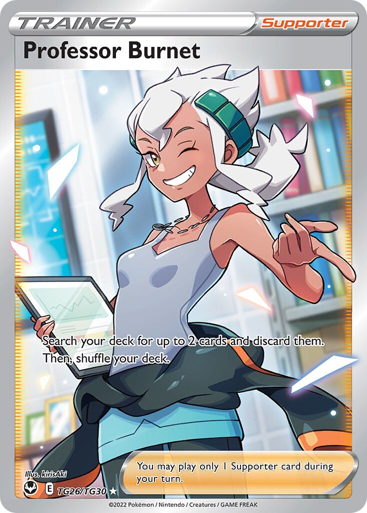 Professor Burnet TG26 — Silver Tempest (English Pokémon TCG card)