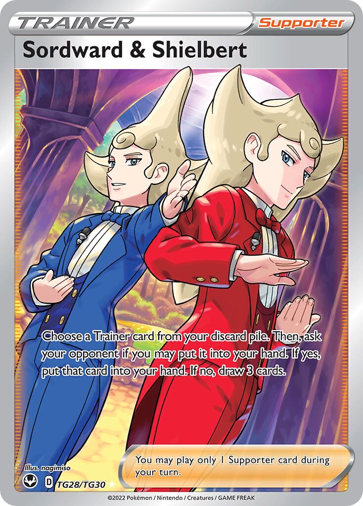 Sordward & Shielbert TG28 — Silver Tempest (English Pokémon TCG card)