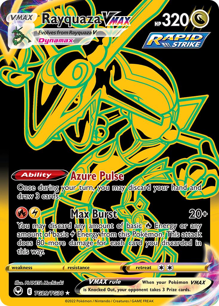 Rayquaza VMAX TG29 — Silver Tempest (English Pokémon TCG card)