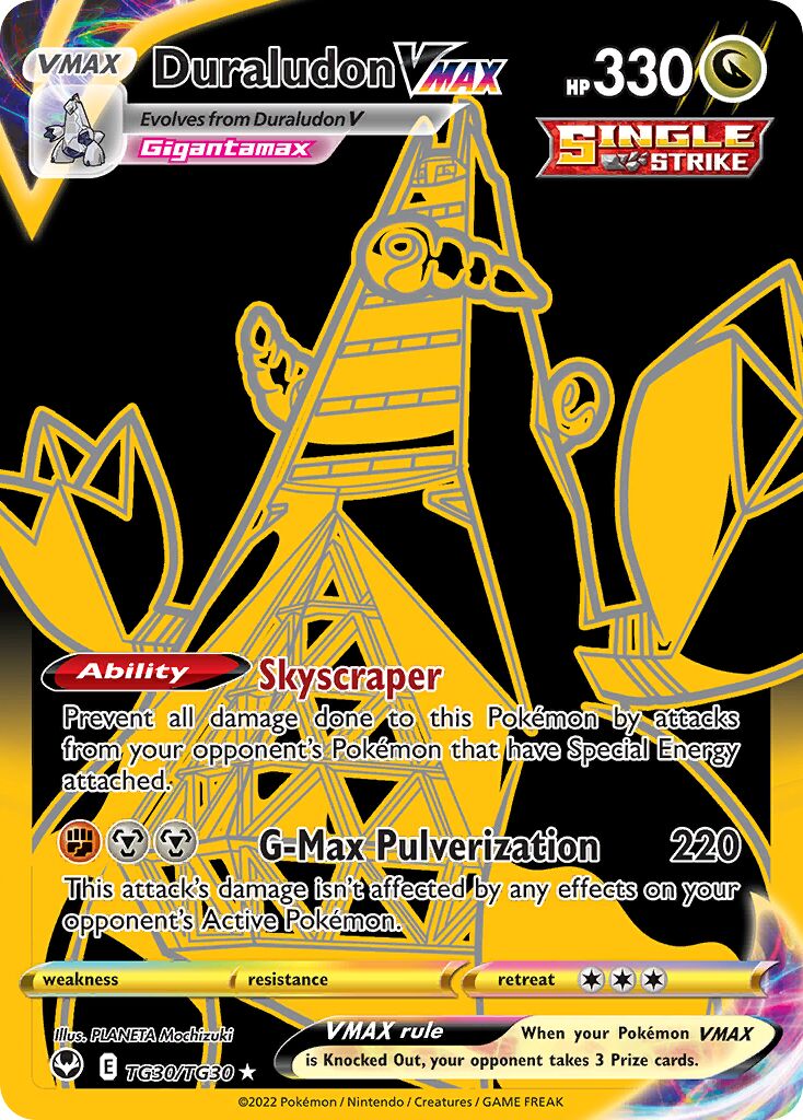 Duraludon VMAX TG30 — Silver Tempest (English Pokémon TCG card)