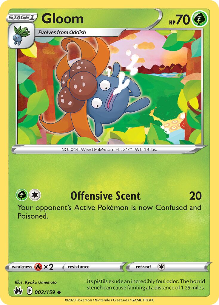 Gloom 002/230 — Crown Zenith (English Pokémon TCG card)