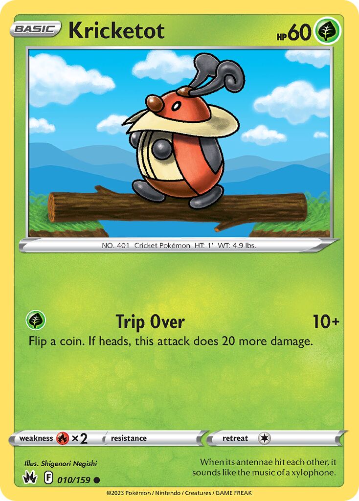 Kricketot 010/230 — Crown Zenith (English Pokémon TCG card)