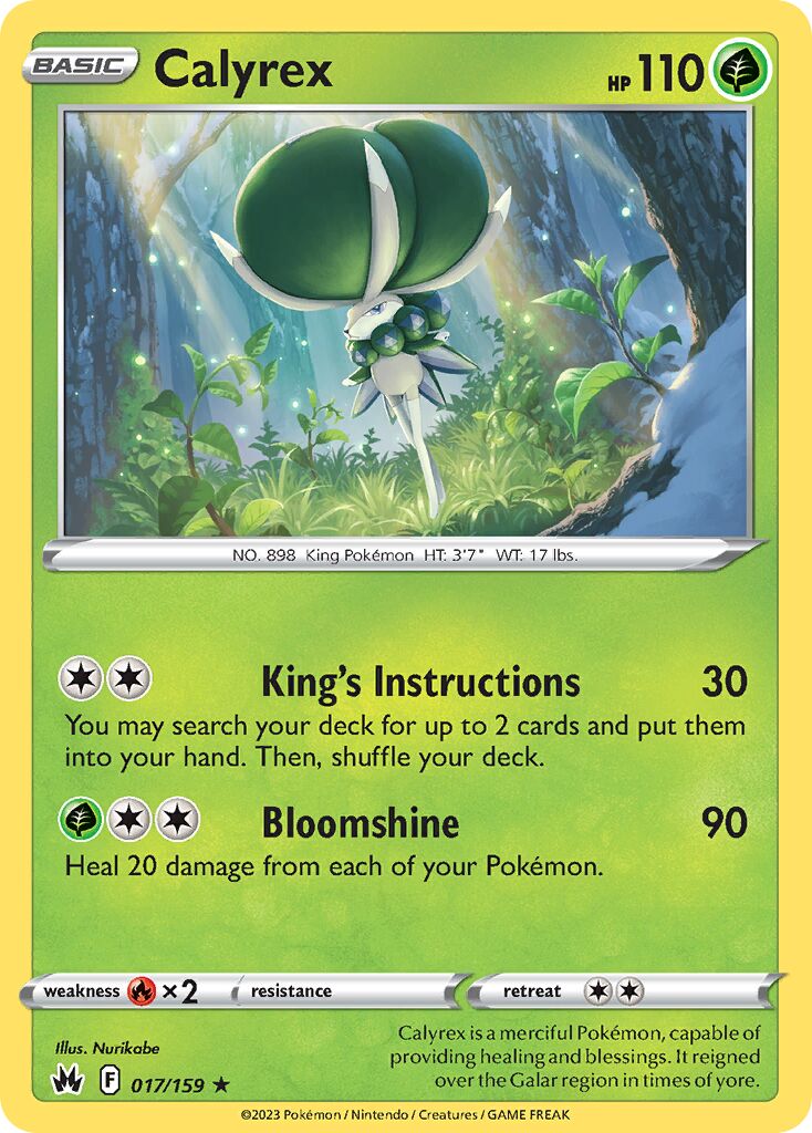 Calyrex 017/230 — Crown Zenith (English Pokémon TCG card)