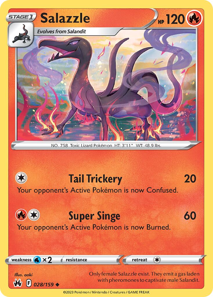Salazzle 028/230 — Crown Zenith (English Pokémon TCG card)