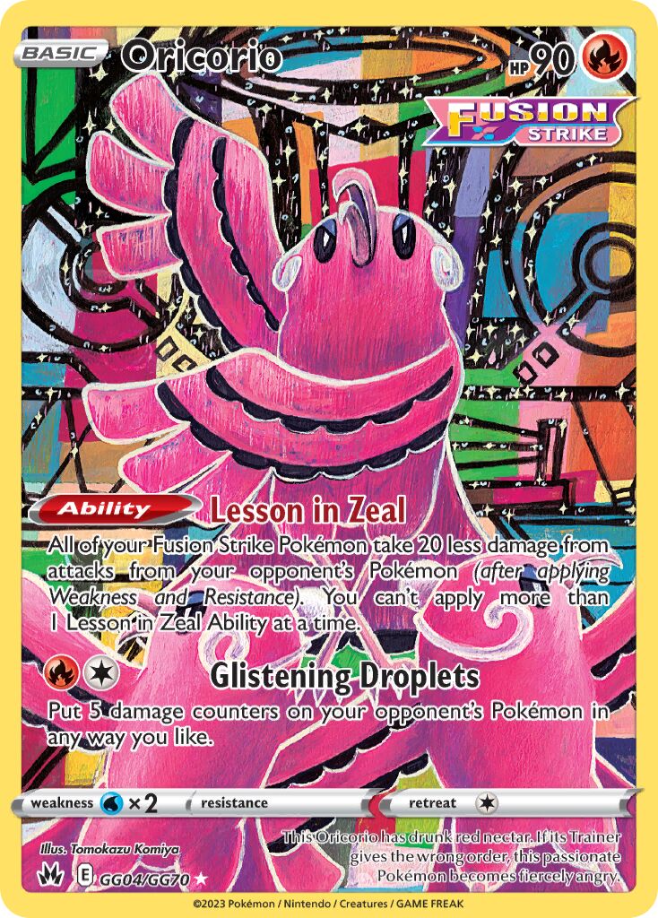 Oricorio 004/230 — Crown Zenith (English Pokémon TCG card)