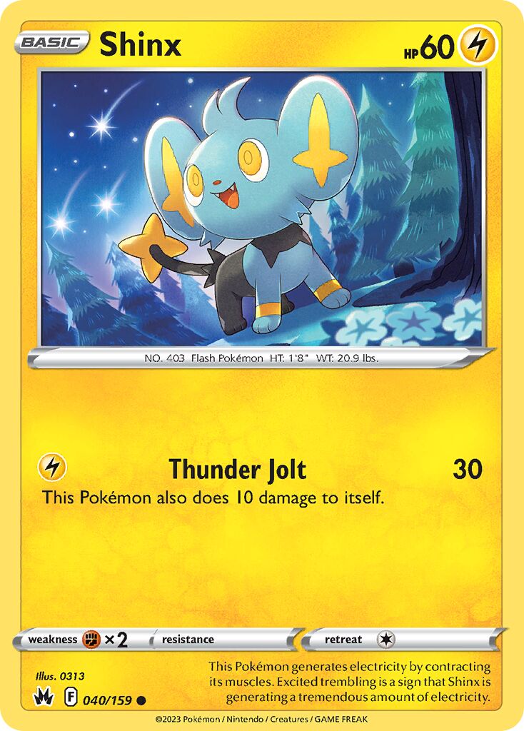 Shinx 040/230 — Crown Zenith (English Pokémon TCG card)