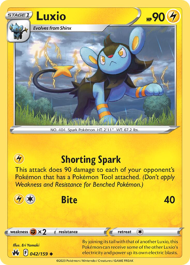 Luxio 042/230 — Crown Zenith (English Pokémon TCG card)