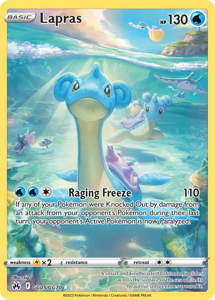 Lapras 005/230 — Crown Zenith (English Pokémon TCG card)