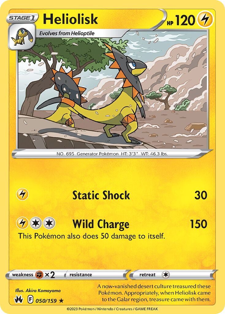 Heliolisk 050/230 — Crown Zenith (English Pokémon TCG card)