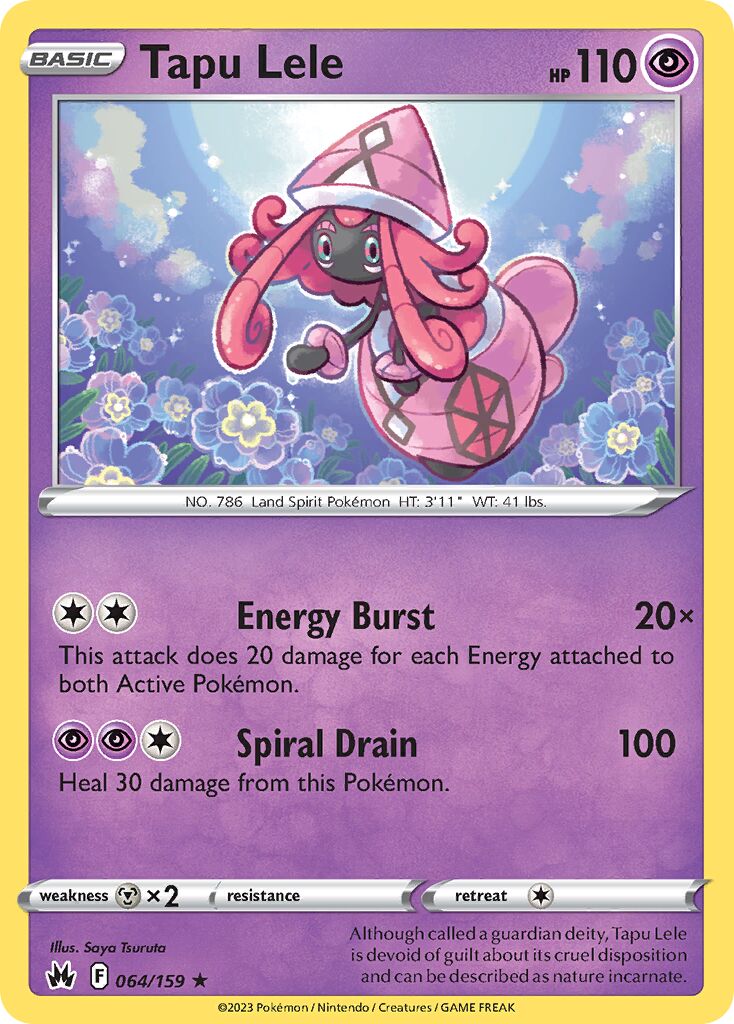 Tapu Lele 064/230 — Crown Zenith (English Pokémon TCG card)