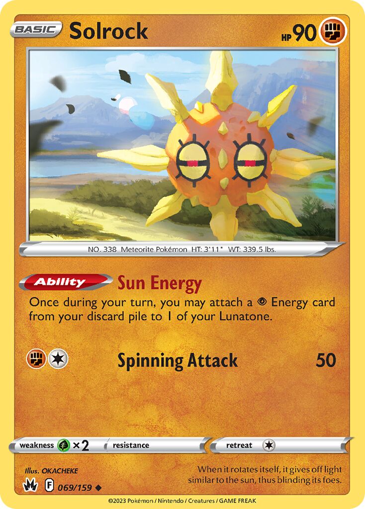 Solrock 069/230 — Crown Zenith (English Pokémon TCG card)