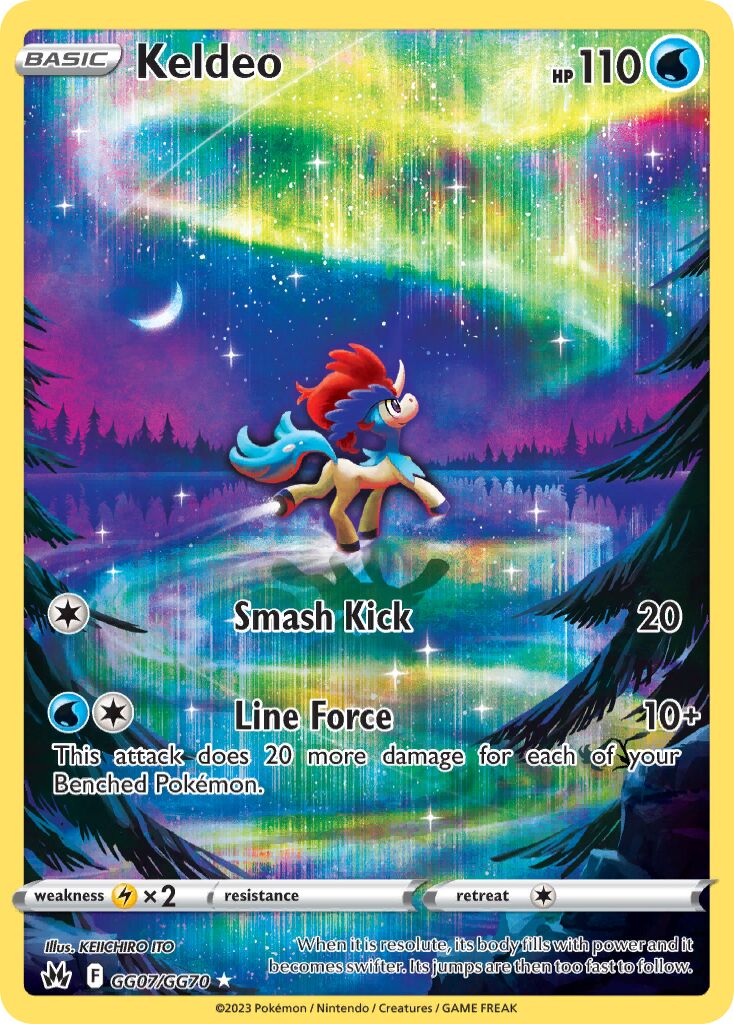 Keldeo 007/230 — Crown Zenith (English Pokémon TCG card)
